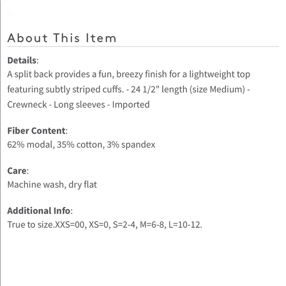 RAG & BONE Reily Split Back Long Sleeve Top - Picture 13 of 13